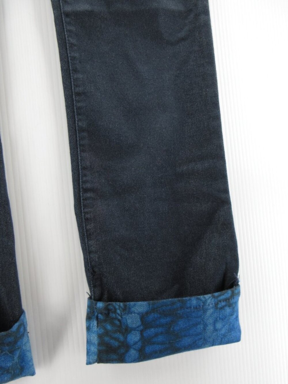 Versace Jeans Couture Jeans 26 Flip Cuff Denim Stretch Pants Italy - Picture 7 of 15